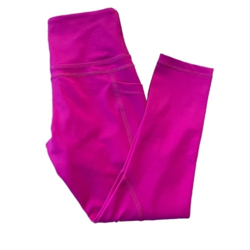 ZYIA Hot Barbie Pink Light N Tight Cropped Leggings Workout Size 0